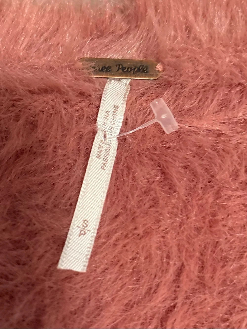 Free People Blush Rose Teddy Open-Front Jacket